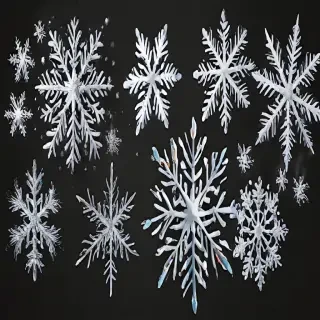 snow flakes png