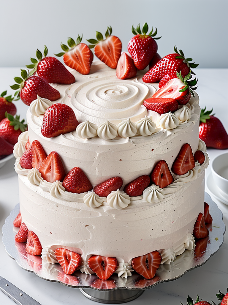 how to make a strawberry filling cake