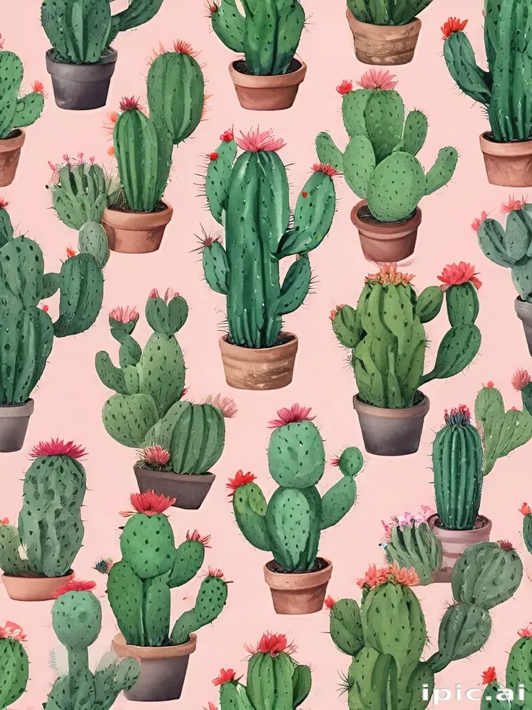 aesthetic cactus wallpaper