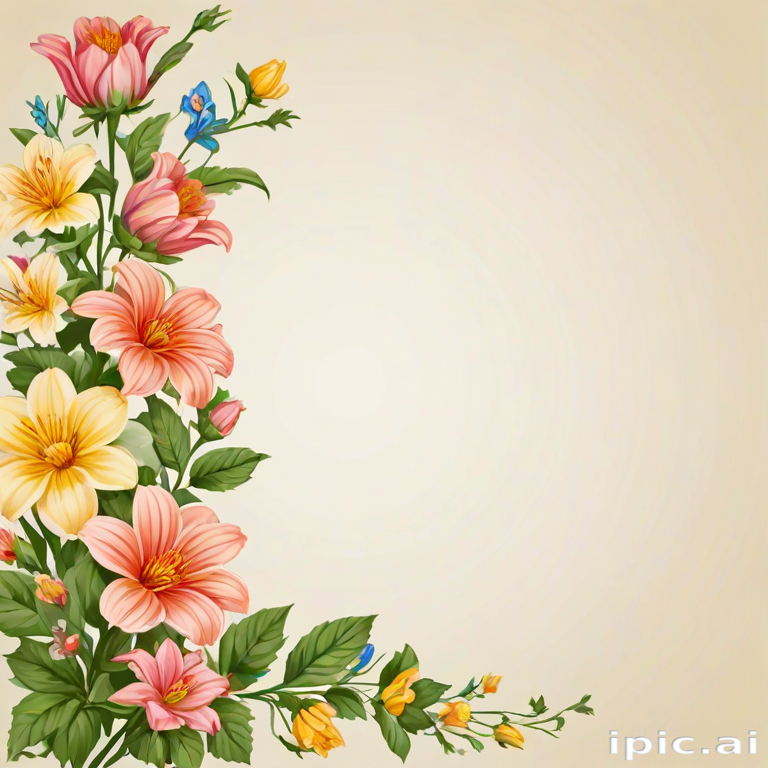 free flower border clipart