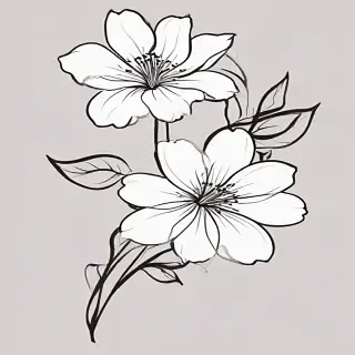 flower outline png