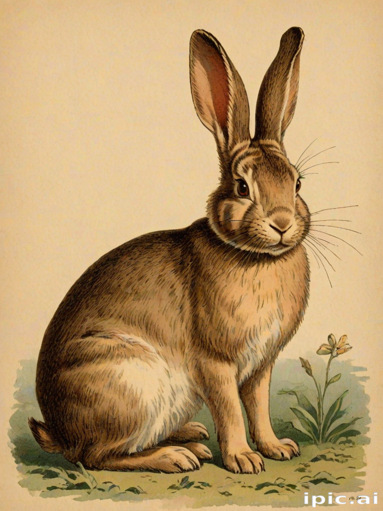 vintage rabbit images