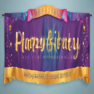 happy birthday banner png