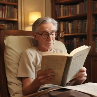reading cartoon