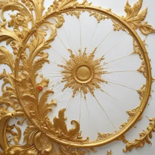 white background gold