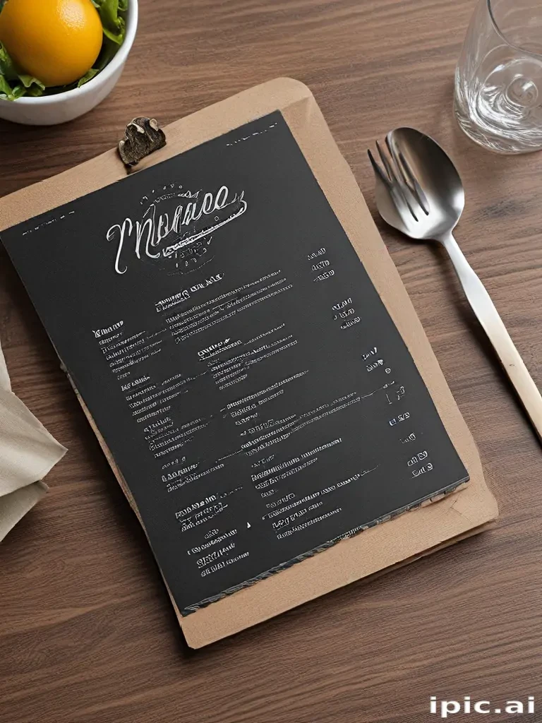 menu mockup free