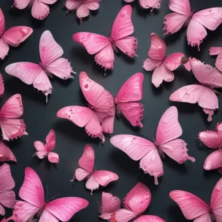 pink butterflies png
