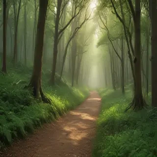 beautiful magical forest background