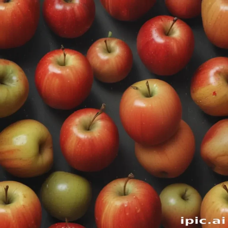 drawn apples