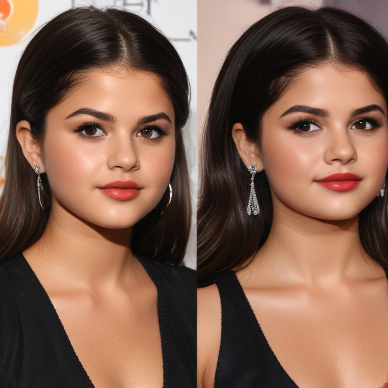 selena gomez before and after