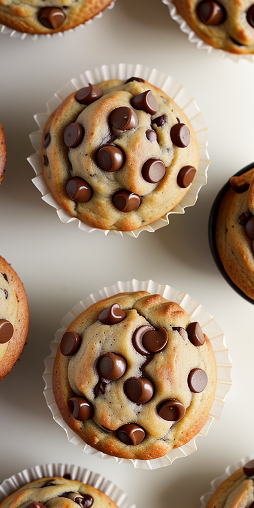 gf banana choc chip muffins