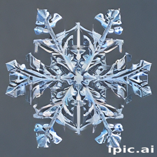 Intricate and Unique Snowflake Captured in Stunning Detail and Clarity