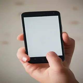 hand holding cell phone