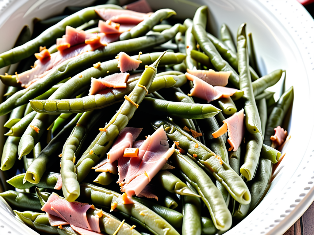 crockpot green beans with ham
