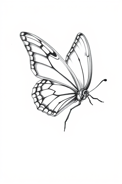 drawing of a butterfly