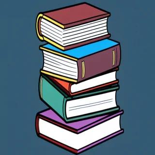 clipart book stack