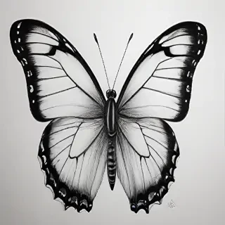 butterfly drawling
