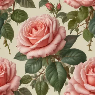 vintage rose illustration