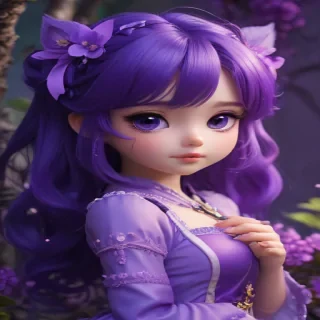 kawaii purple wallpaper