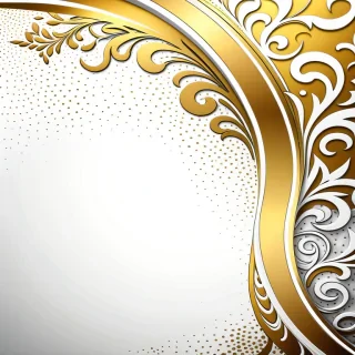 white and gold background