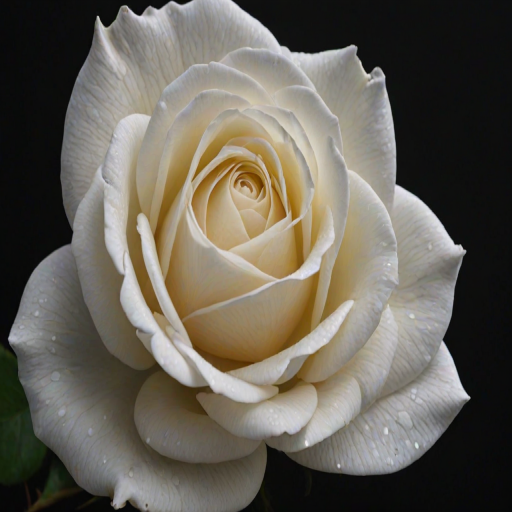 white rose on black