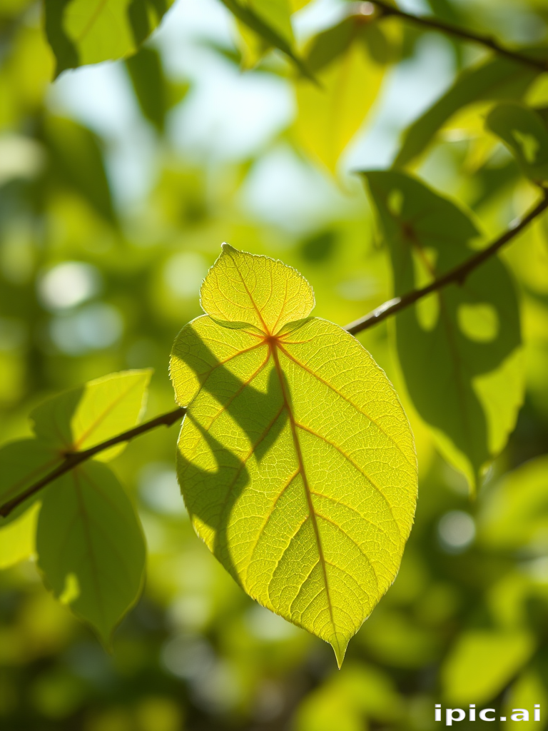 leaves transparent