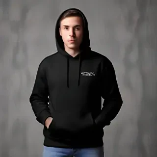 black hoodie mockup
