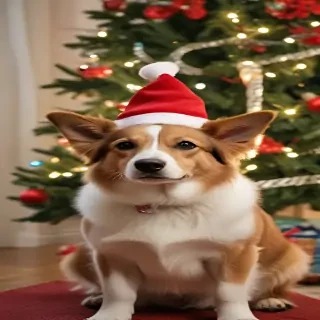 pictures of dogs christmas