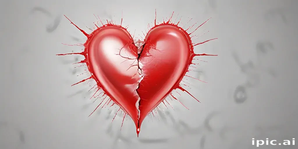 transparent broken heart