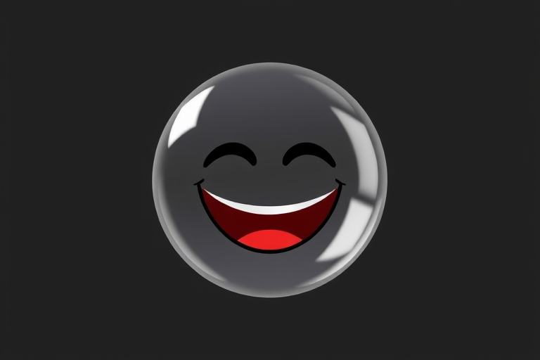 transparent laughing emoji