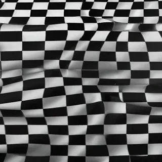 black and white checkered background
