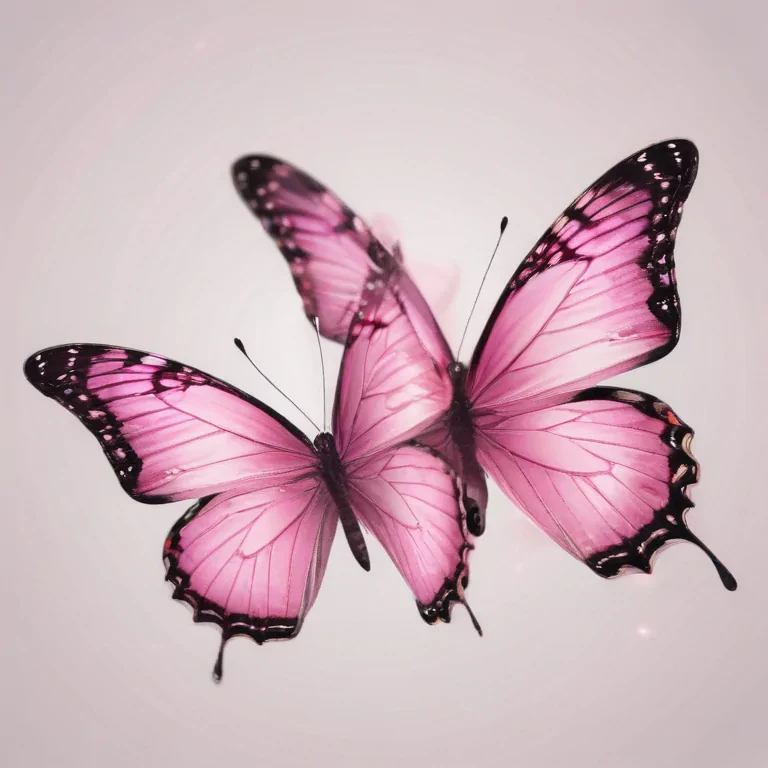 pink butterflies png