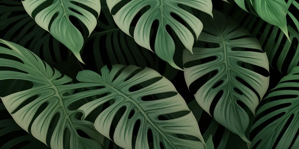 aesthetic monstera wallpaper