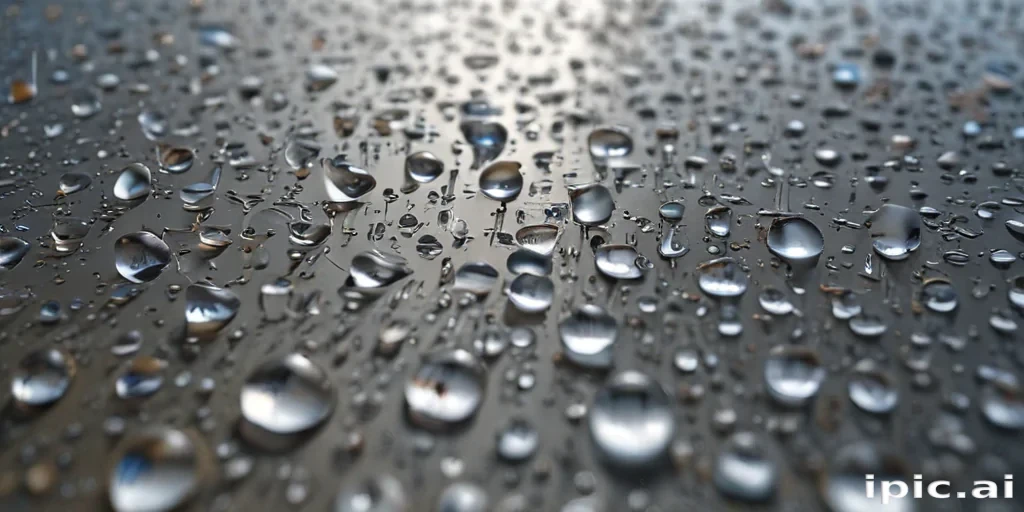 water droplets transparent