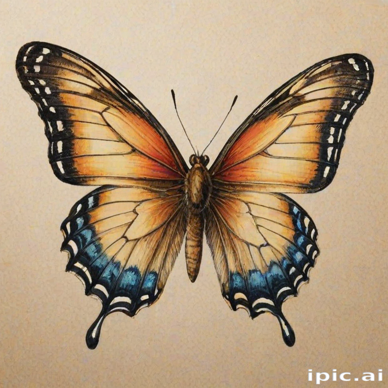 butterfly drawing picture