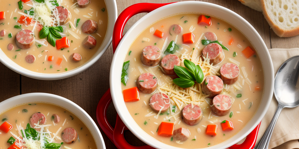 creamy parmesan italian sausage soup