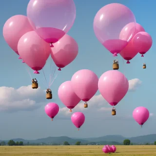 pink balloons png