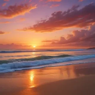 sunset on the beach backgrounds