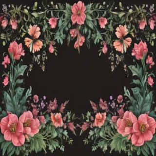 floral borders clipart