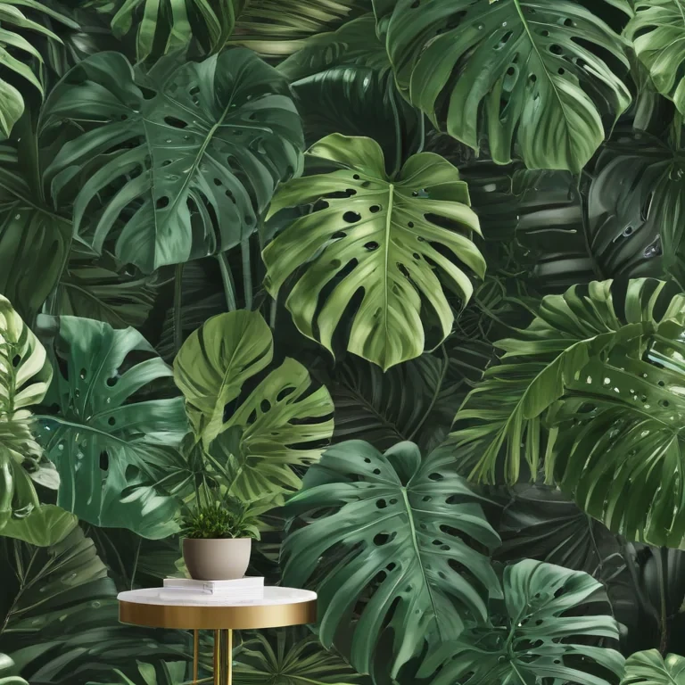 aesthetic monstera wallpaper