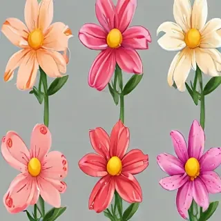 cartoon flowers png