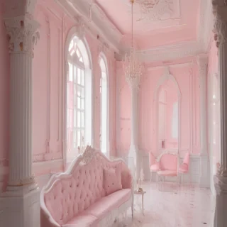 pink and white aesthetic
