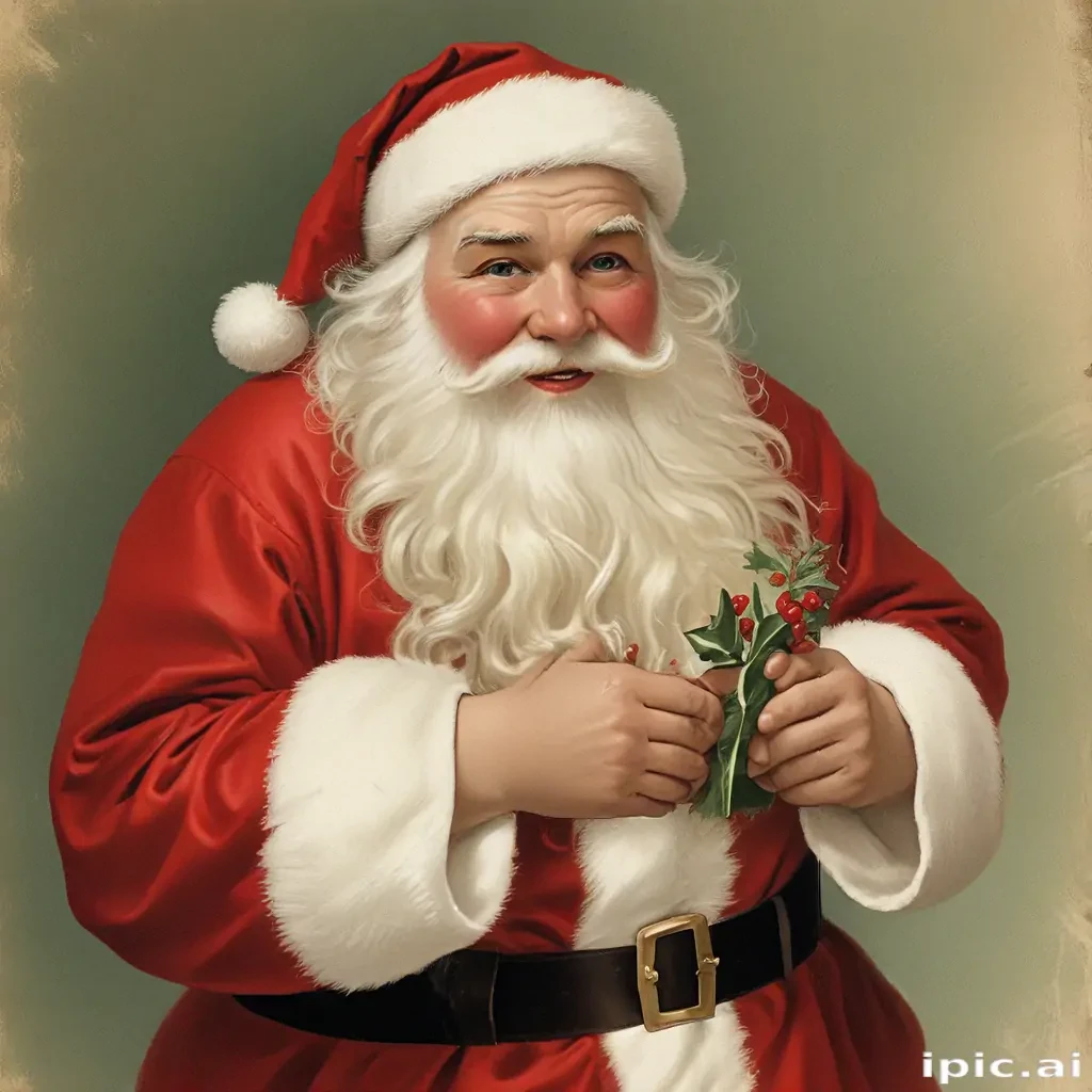 vintage santa images free