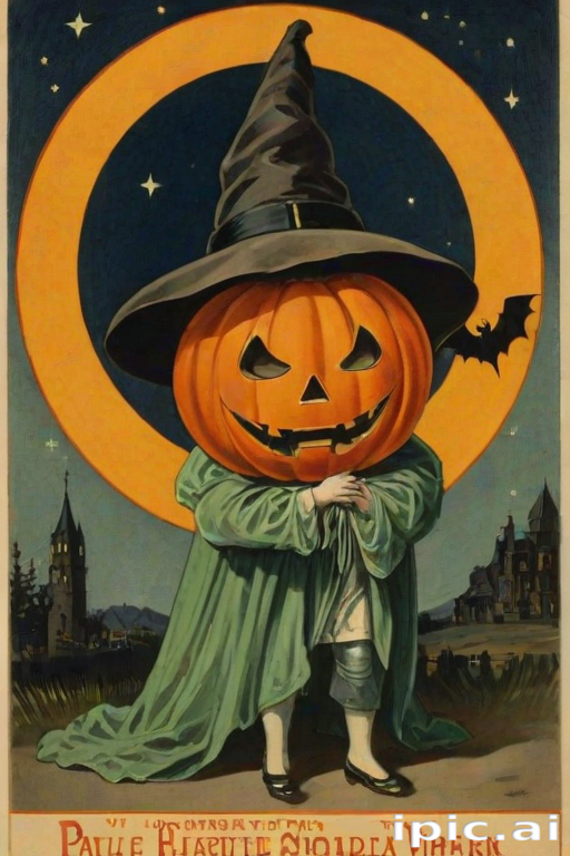 public domain vintage halloween art