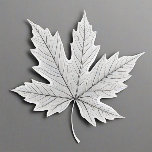 clipart leaf black and white