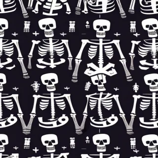 skeleton background