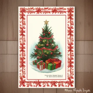 vintage christmas printable