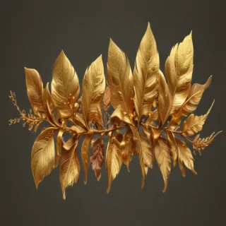 gold leaves png