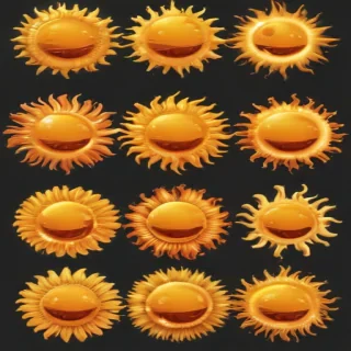 sun clip art transparent background