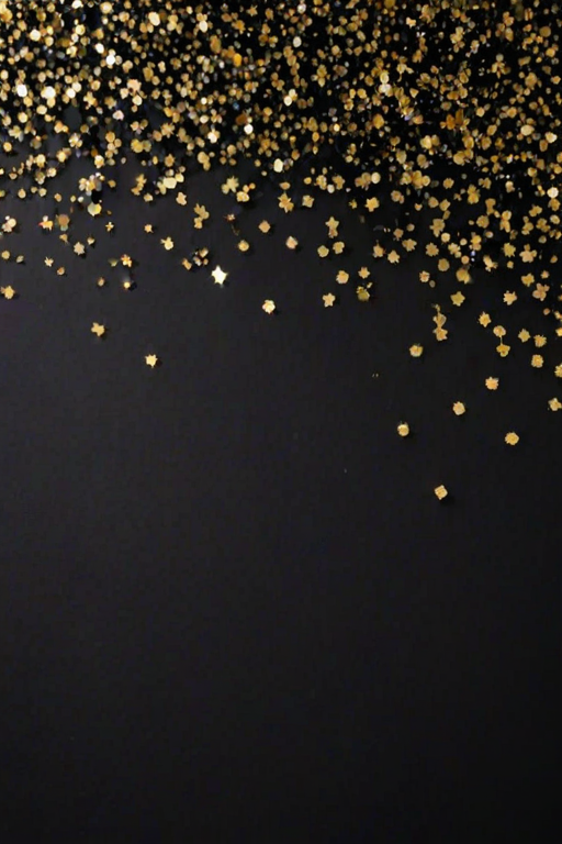black background with glitter